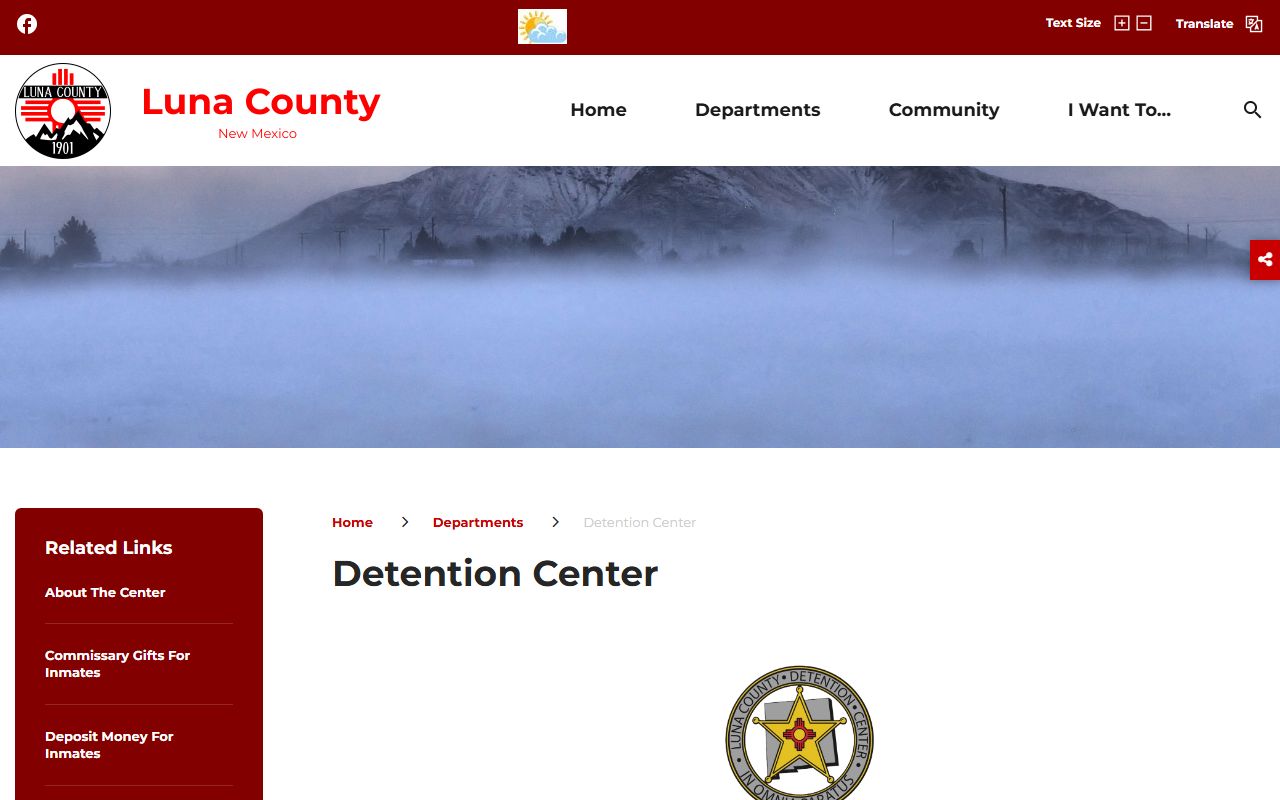 Luna County Detention Center inmate records official detention page